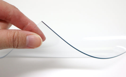 厚さ1mmのビニール製テーブルマットのアップ