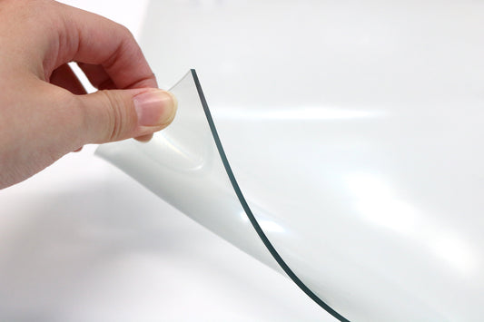 厚さ2mmのビニール製テーブルマットのアップ