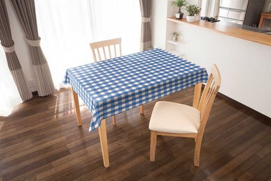 テーブルクロス チェック ブルー (幅 約120cm×長さ10cm単位カット商品)