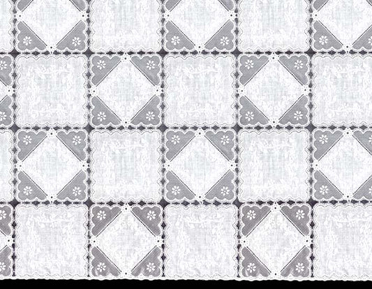 テーブルランナー M-578 ホワイト (幅 約50cm×長さ10cm単位カット商品)