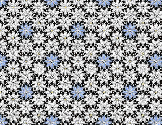 テーブルランナー SMー423 ブルー (幅 約40cm×長さ10cm単位カット商品)