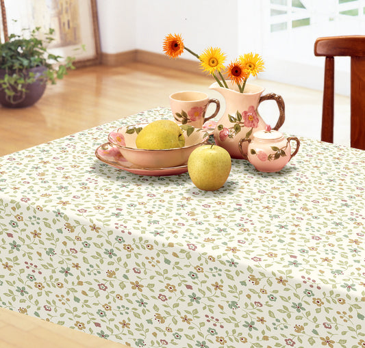 テーブルクロス 小花 レッド (幅 約120cm×長さ10cm単位カット商品)