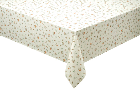 テーブルクロス MGR-105 リバーシブル仕様 グリーン&アイボリー (幅 約125cm×長さ10cm単位カット商品)