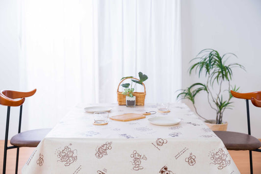 テーブルクロス ペンシルミッキー (幅 約120cm×長さ10cm単位カット商品)