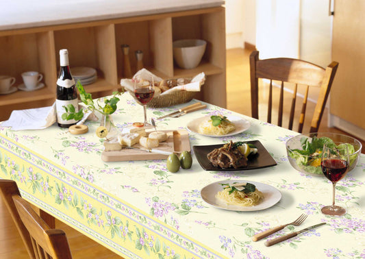 テーブルクロス FRD-103 イエロー (幅 約130cm×長さ10cm単位カット商品)