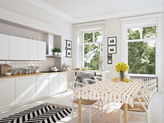 テーブルクロス FRD-104 ベージュ (幅 約130cm×長さ10cm単位カット商品)