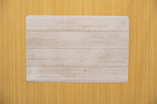 デザインランチョンマット ホワイトウッド 約30X46cm アイボリー