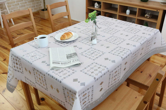 テーブルクロス MGPL-135 グレー (幅 約135cm×長さ10cm単位カット商品)