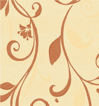 テーブルランナー クラシックリーフ ブラウン (幅 約40cm×長さ10cm単位カット商品)