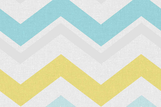 テーブルランナー シェブロン ブルー (幅 約40cm×長さ10cm単位カット商品)