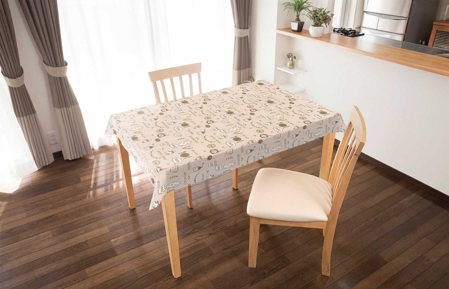 テーブルクロス カフェ ベージュ (幅 約120cm×長さ10cm単位カット商品)