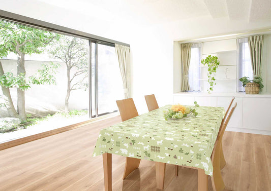 テーブルクロス トナカイ (幅 約120cm×長さ10cm単位カット商品)