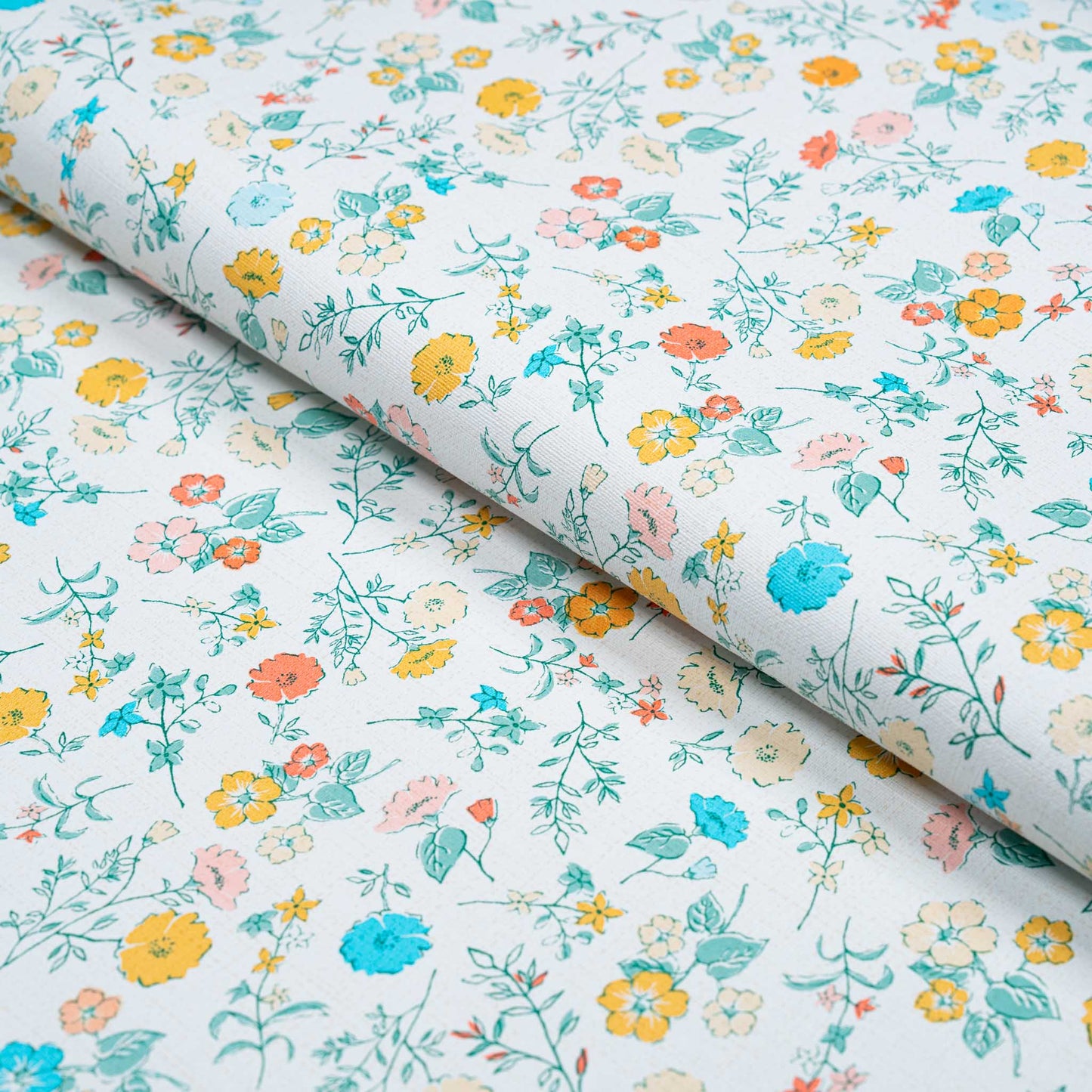 テーブルクロス ボタニカルフラワー (幅 約120cm×長さ10cm単位カット商品)