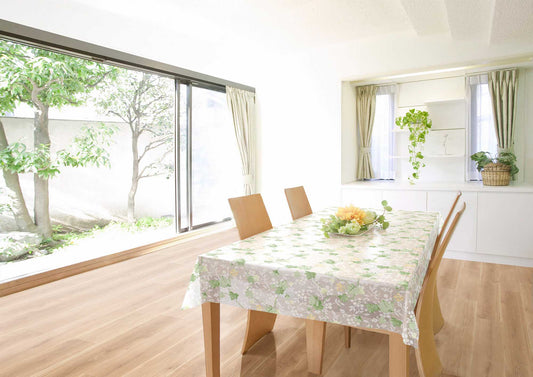 テーブルクロス アイビー グリーン (幅 約130cm×長さ10cm単位カット商品)