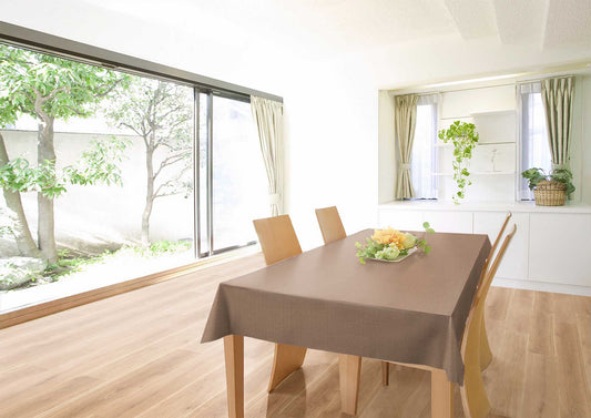 テーブルクロス プレーン ファブリックテイスト ブラウン (幅 約120cm×長さ10cm単位カット商品)