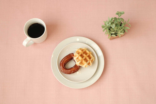 テーブルクロス プレーン ファブリックテイスト ピンク (幅 約120cm×長さ10cm単位カット商品)