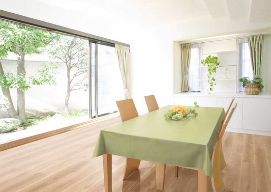 テーブルクロス プレーン ファブリックテイスト グリーン (幅 約120cm×長さ10cm単位カット商品)