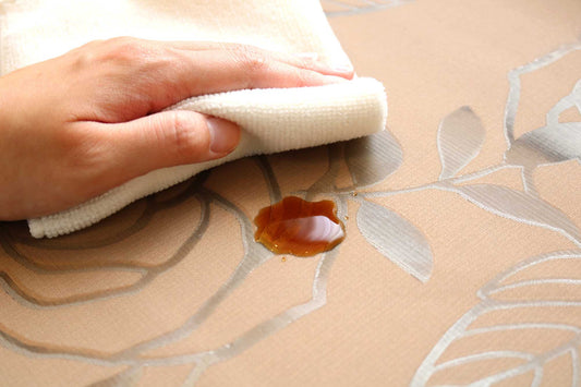 テーブルランナー バラ ブラウン (幅 約40cm×長さ10cm単位カット商品)