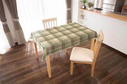 テーブルクロス チェック グリーン (幅 約130cm×長さ10cm単位カット商品)
