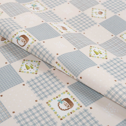 テーブルクロス シーリ ブルー (幅 約120cm×長さ10cm単位カット商品)