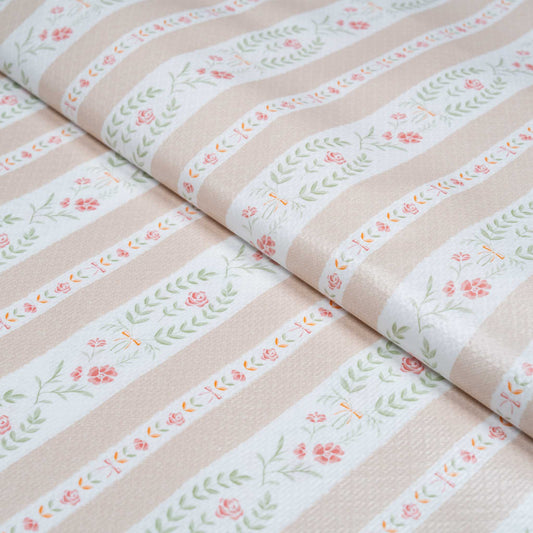 テーブルクロス フロレゾン ベージュ (幅 約130cm×長さ10cm単位カット商品)