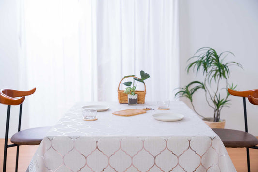 テーブルクロス モロッカン ベージュ (幅 約135cm×長さ10cm単位カット商品)