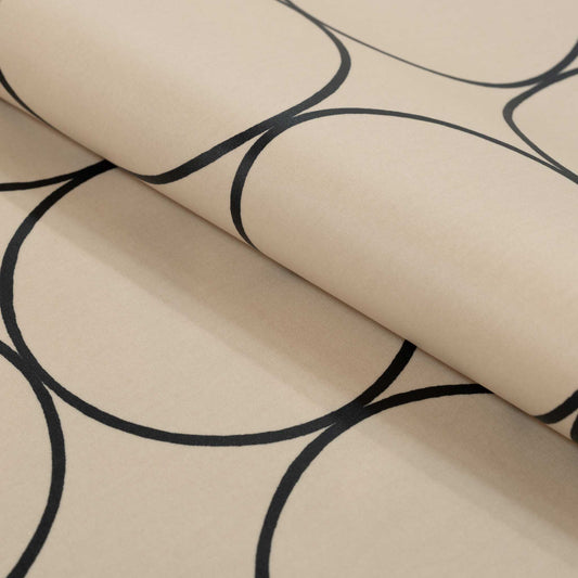 テーブルクロス 北欧テイスト サークルパターン(幅 約135cm×長さ10cm単位カット商品)