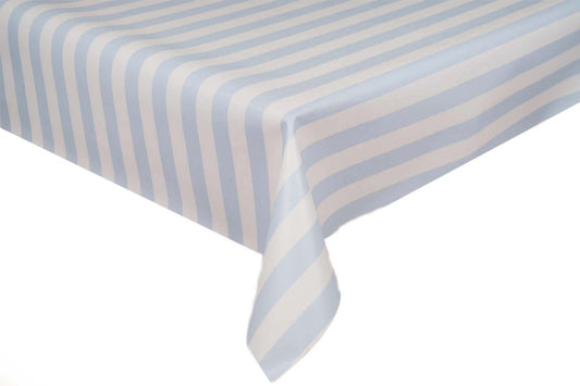 テーブルクロス カフェ ボールドストライプ ブルー(幅 約135cm×長さ10cm単位カット商品)
