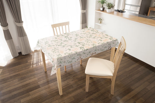 テーブルクロス ワイルドフラワーズ グリーン (幅 約135cm×長さ10cm単位カット商品)