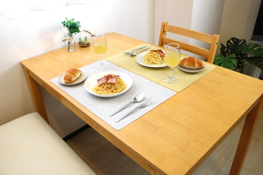 抗ウイルス抗菌ランチョンマット ムジ グレー