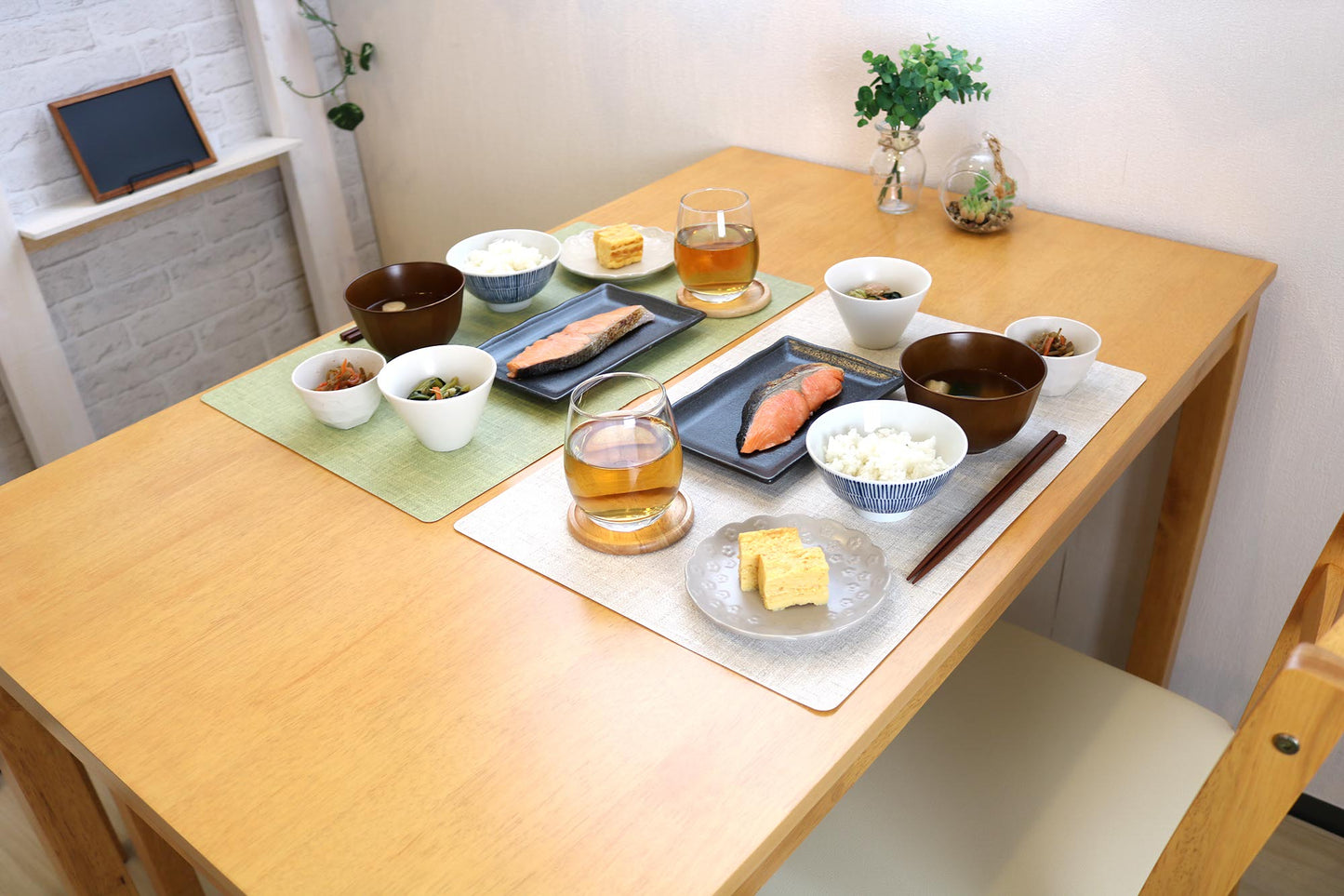 抗ウイルス抗菌ランチョンマット ムジ ベージュ
